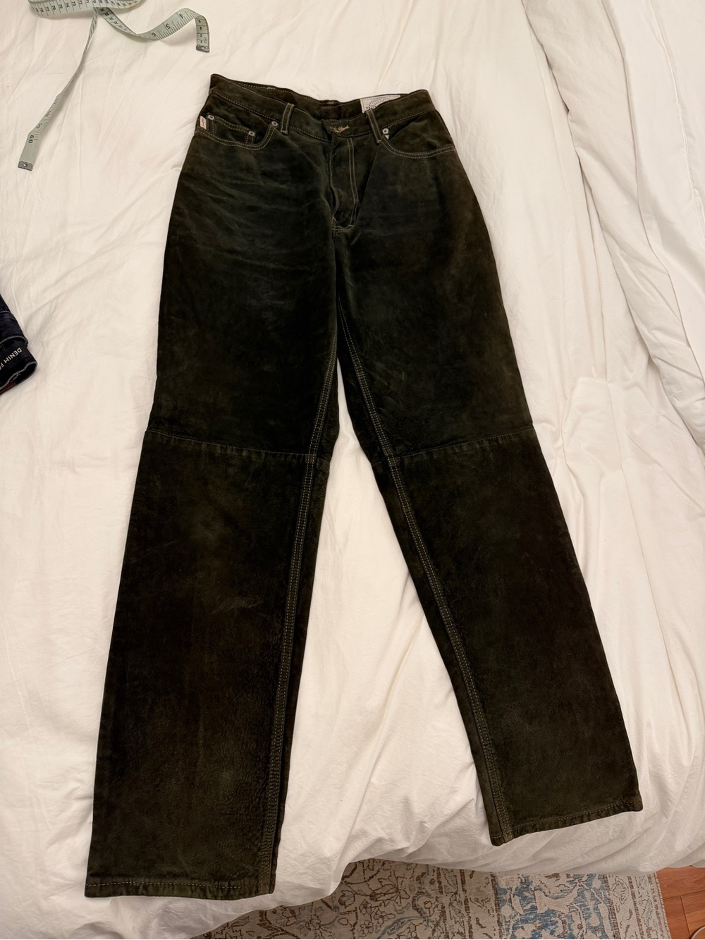 Vintage Skotts Suede Green Suede Pants